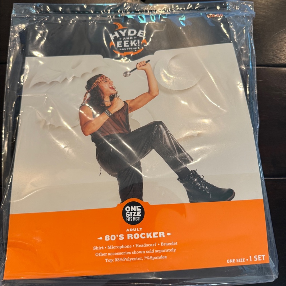 Hyde & Eek! 80's Rocker Costume Set - Black